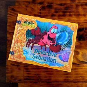 Vintage 1992 The Little Mermaid Detective Sebastian Hardcover Book